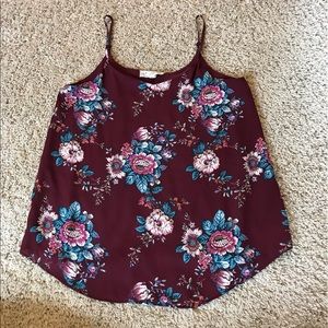 🔴3 for $15. Pink republic tank top. Size medium.